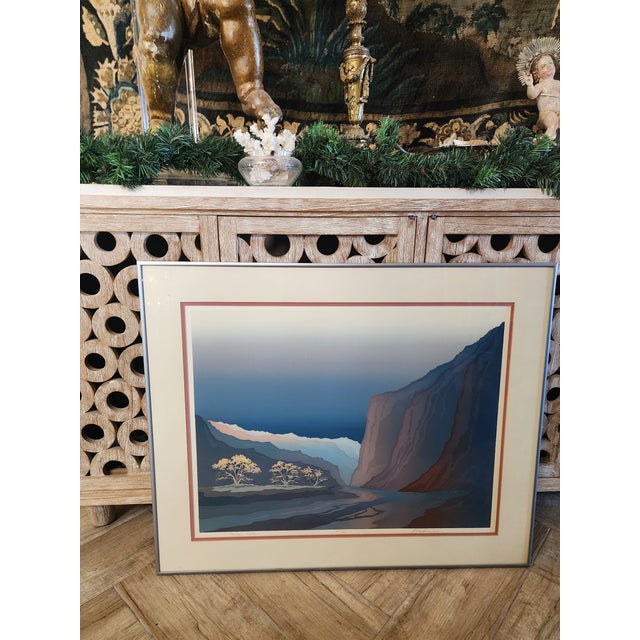 Paper Ron Hoeksema Serigraph "Canyon Calm" For Sale - Image 7 of 12