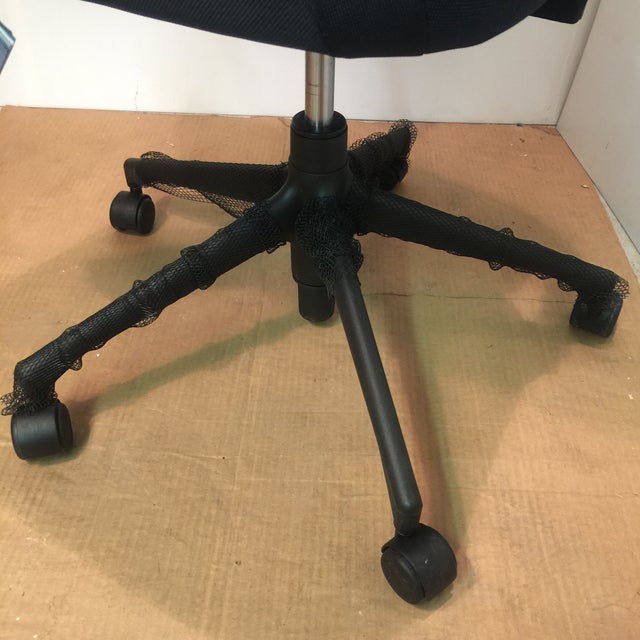 Metal Vitra Ac1 Armless Swivel Chair For Sale - Image 7 of 11