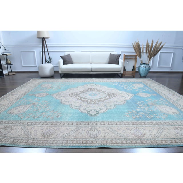 Vintage Persian Hand-Knotted area rug is a semi-antique vintage area rug. The '70s Eastern region of Anatolian's unique...
