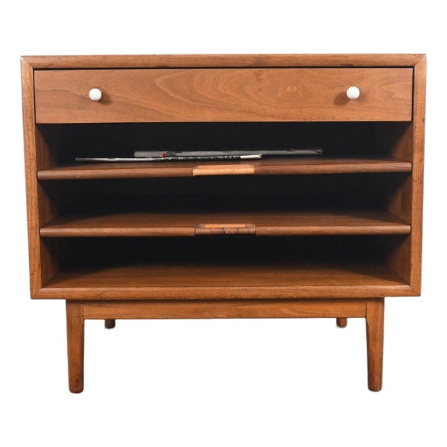 Mid 20th Century Attributed to Kipp Stewart for Drexel "Declaration" Magazine Side Table For Sale