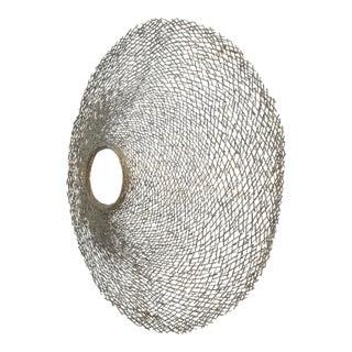 Michael Aram Monumental Vortex Wall Sculpture Welded Steel and Patinated Copper For Sale