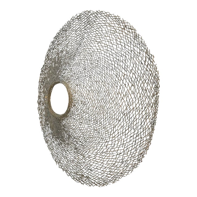 Michael Aram Monumental Vortex Wall Sculpture Welded Steel and Patinated Copper For Sale
