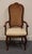 French Provincial High End Country French Provincial Cane Back Dining Arm Chair For Sale - Image 3 of 9