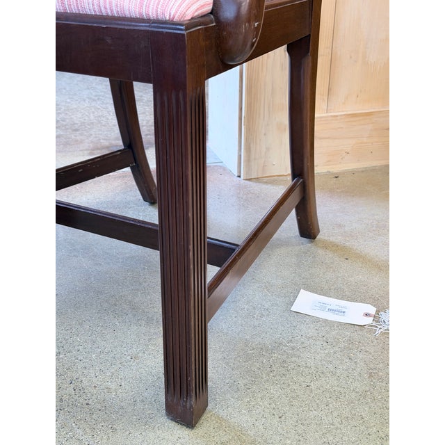 Late 20th Century Council Mahogany Chippendale Dining Chairs Set of Eight For Sale - Image 11 of 12