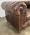 Vintage English Chesterfield Style Tufted Leather Club Chair For Sale - Image 9 of 11
