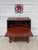 Vintage Chippendale Style Mahogany Secretary Desk With Serpentine Drawers, Ball and Claw Feet & Drop Front For Sale - Image 9 of 12