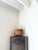 Gray Vintage Industrial Steel Corner Cabinet, 1940s For Sale - Image 8 of 11