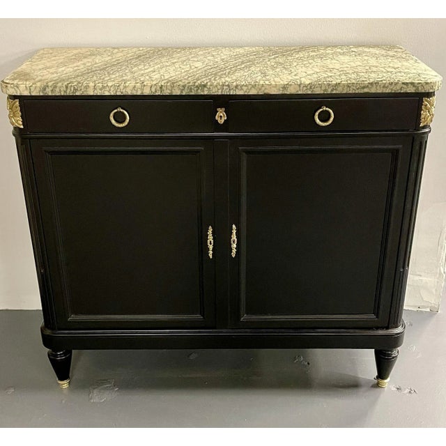 Hollywood Regency Style Commode, Chest, or High Board, Louis Xvi, Bronze, French For Sale - Image 4 of 13