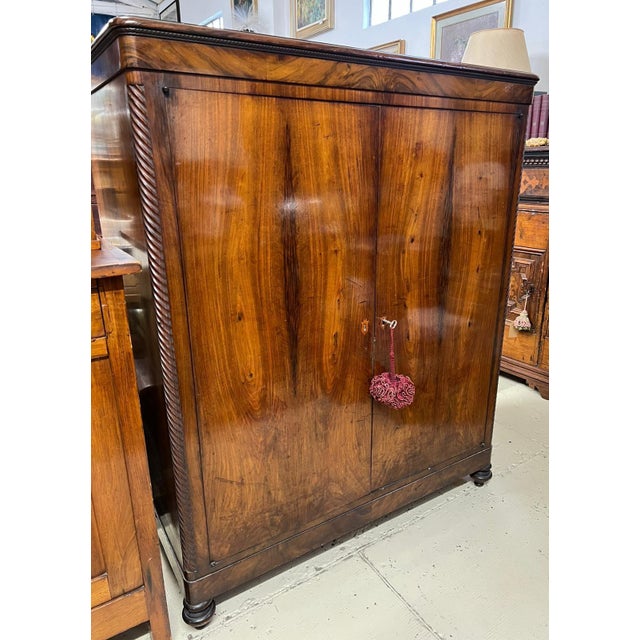 1950s Vintage Wardrobe in Wood, 1950s For Sale - Image 5 of 16