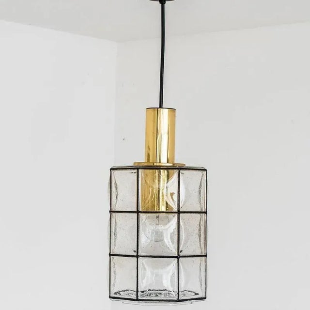Glass Pendant Light from Glashütte Limburg, 1960s For Sale - Image 11 of 14