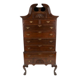 Late 18th Century Bonnet-Top Highboy For Sale