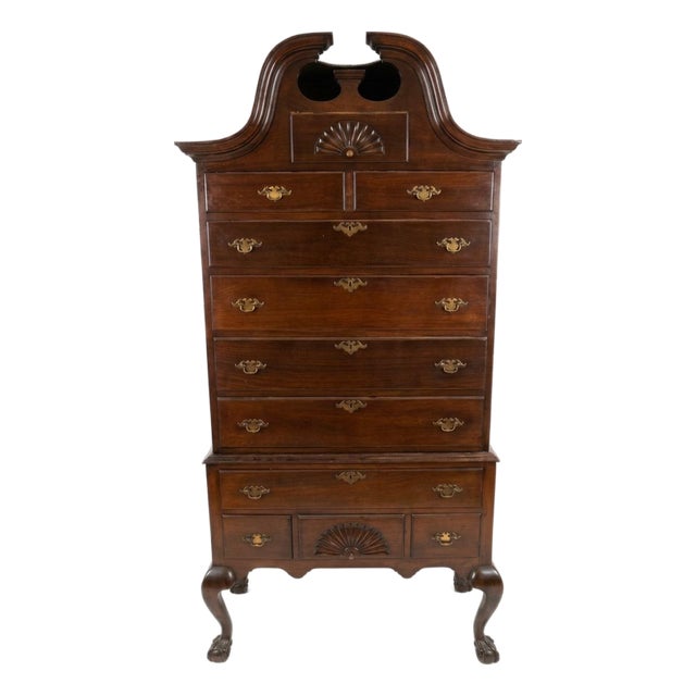 Late 18th Century Bonnet-Top Highboy For Sale