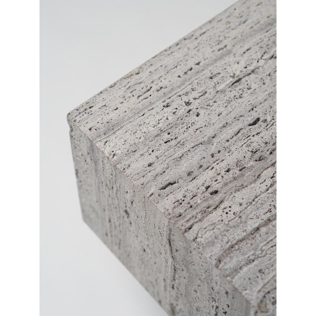 Stone Titanium Arch 01.2 C Side Table in Travertine by Sam Goyvaerts for barh.design For Sale - Image 7 of 13