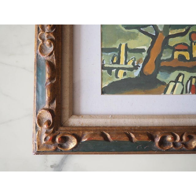 Modern Mid 20th Century Original Fauvist Painting in Antique Frame For Sale - Image 3 of 3