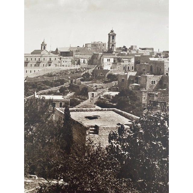 Late 19th Century American Colony Jerusalem, Vintage Large Albumen Photo Jerusalem Landscape, 1890-1920 For Sale - Image 5 of 9
