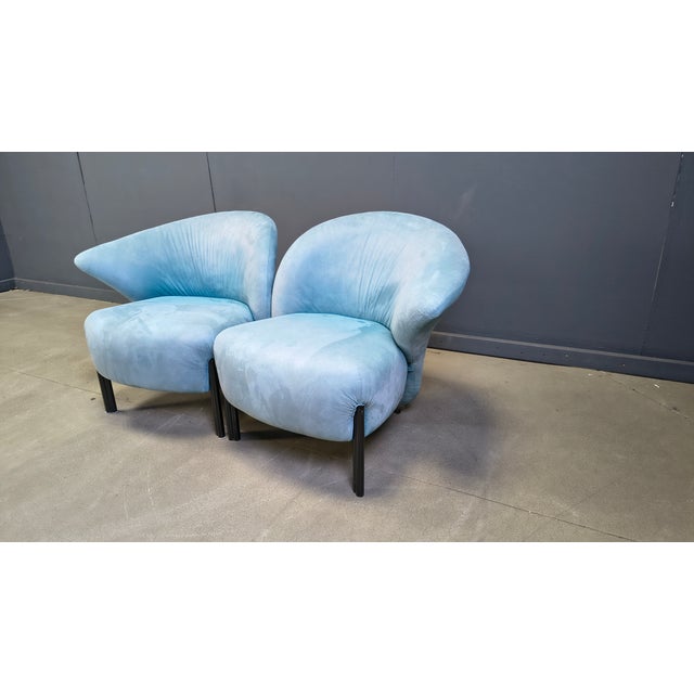 Calla Lounge Chairs from Saporiti, 1980s, Set of 2 For Sale - Image 9 of 12