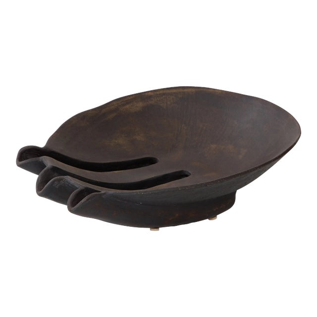 1970's Studio Made Modernist Pottery Bowl For Sale