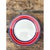 Mid-Century Modern Vintage Italian Red and Blue Striped Ceramic Serving Plate For Sale - Image 3 of 12