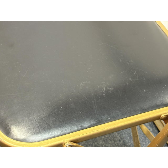 1960's Mid Century Modern A. Fritz & Co Folding Game Chairs- A Pair For Sale - Image 11 of 18