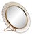Mid-Century German Brass Vanity Table Mirror from Vereinigte Werkstätten Munich For Sale