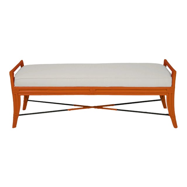 Malacca Bench - Orange For Sale