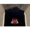 Bochic "Orient" Vintage Oval Shape Ruby Ring - 18K Gold & Silver For Sale - Image 16 of 18