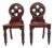 Set of 19th Century Mahogany Hall Chairs, 1840s For Sale