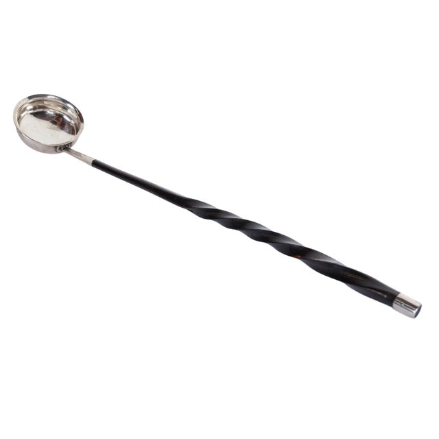 Antique American Sterling Silver & Baleen Georgian Punch Nog Toddy Ladle 1780 For Sale - Image 10 of 12