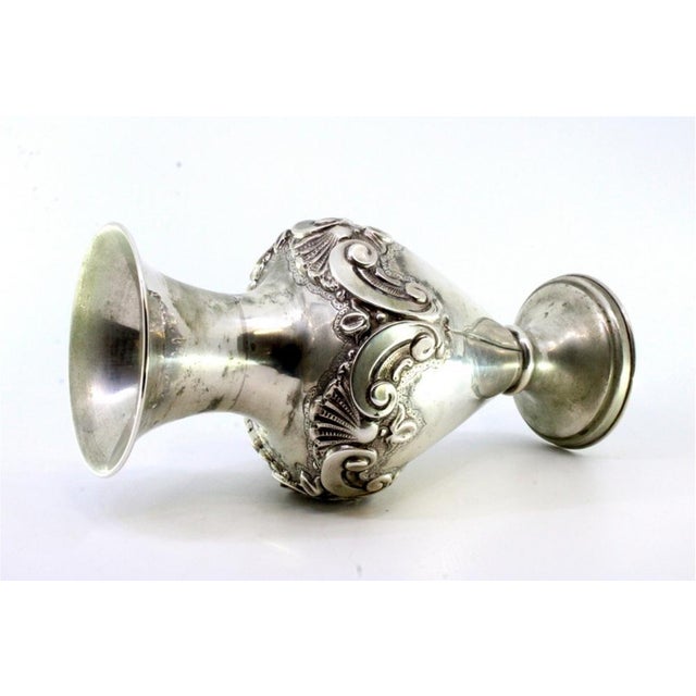 Silver Shell-Shaped Jug with Circular Base and Friezes For Sale - Image 4 of 8