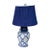 1990s Blue & White Ginger Jar Table Lamps W/Shades by Brooks Brothers For Sale