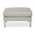 Gray Clarus Ottoman in Grey Leather from FSM For Sale - Image 8 of 10