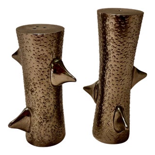 1990s Michael Aram "Thorns" Salt and Pepper Shaker Set For Sale