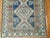 Early 20th Century Blue Geometric Kazak Rug For Sale In New York - Image 6 of 6