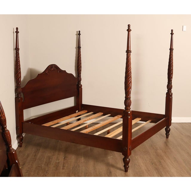 English Ethan Allen 'British Classics' King Poster Bed For Sale - Image 3 of 18