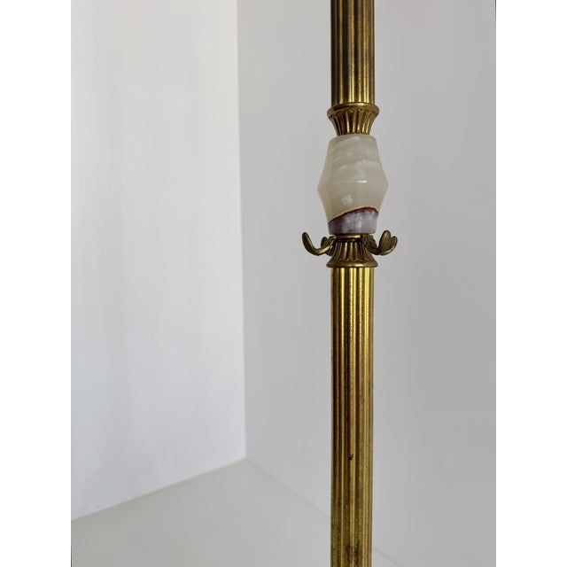 Vintage Italian Brass Coat Rack with Onyx Marble Centrepiece, 1960s For Sale - Image 17 of 18