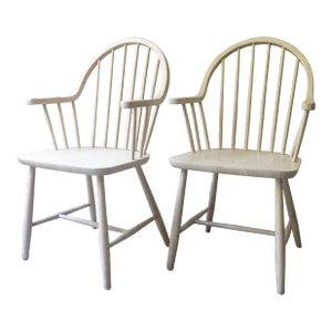 Danish Mid-Century Erik Ole Jorgensen for Nordisk Andels Eksport Captain Chairs - a Pair