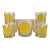 Vintage Colony Glass Flower Glasses and Ice Bucket Set For Sale