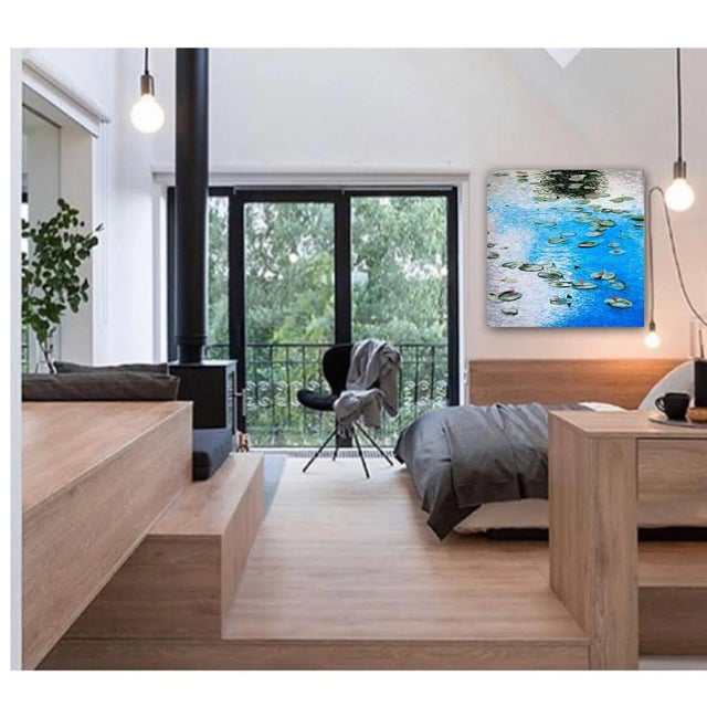 This 35.5 x 35.5 inch acrylic on stretched canvas painting was inspired at Dunham Massey, Cheshire, England. I love...