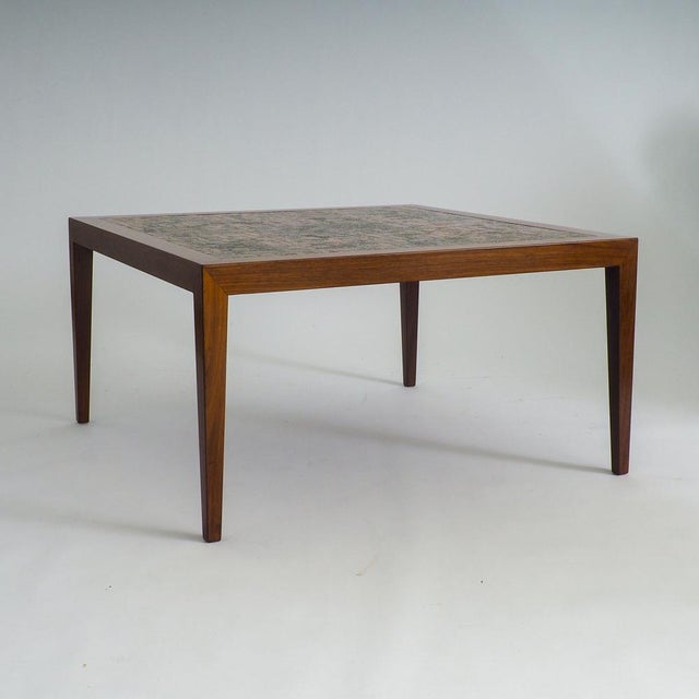 Coffee table, designed by Severin Hansen for Haslev Møbelfabrik in the 1960s. Renowned for his razor-sharp minimalist...