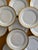 1960s Set of Eleven (11) H&c Selb Bavaria Gold Rim Porcelain Luncheon Plates For Sale In Chicago - Image 6 of 12