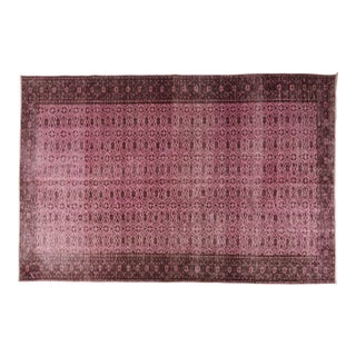 Geometric Oushak Vintage Area Rug For Sale
