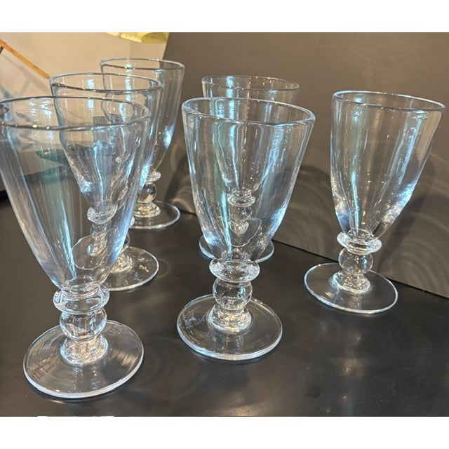 Transitional Late 20th Century Simon Pearce Hartland Water Glasses, Set of 6 For Sale - Image 3 of 4