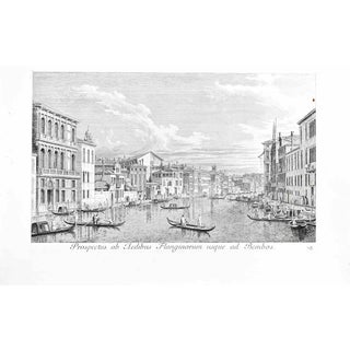 Antonio Visentini, Prospectus ab Aedibus Flanginorum usque ad Bembos, 1742, Etching For Sale