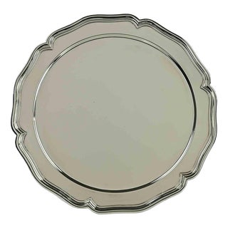 Vintage Silver Plated Centerpiece Serving Plate, Italy, 1970s For Sale
