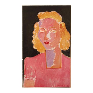 1946 After Henri Matisse, "Young Woman in Pink", First Edition Period Parisian Lithograph For Sale