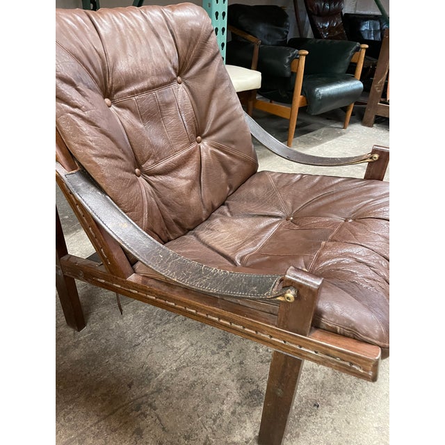 Mid-Century Modern Hunter Lounge Chair by Torbjørn Afdal for Bruksbo For Sale - Image 3 of 10