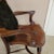 Wood French Art Nouveau Walnut Office Desk Arm Chair For Sale - Image 7 of 10