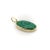1990s 14k Gold Malachite Concentric Circles Pendant For Sale - Image 4 of 6