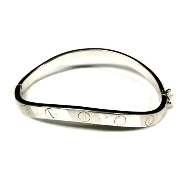 Metal 14k White Gold Bracelet For Sale - Image 7 of 7