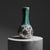 Ceramic Handmade Ceramic “Gonca” Vase (25cm) – Emerald Green Neck & Tulip Garden Pattern – Mediterranean Home Decor For Sale - Image 7 of 7